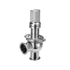 Sanitary Pressure Relief Overflow valve with Tri-clamp End