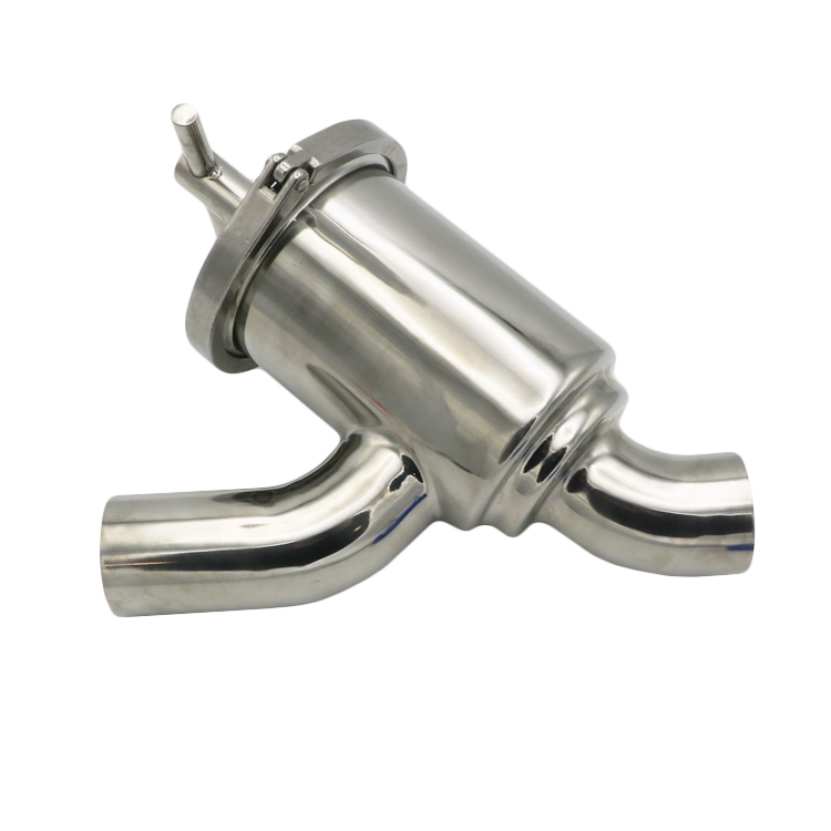Sanitary Stainless Steel Y Type Filter Strainer with Ferrule End Cap