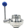 Sanitary Stainless Steel Butterfly Type Ball Valve Tri Clamp