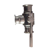 Hygienic Stainless Steel Clamped 3-Way Ball Valve T Port