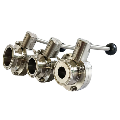 DERNORD 2" Tri Clamp Butterfly Valve - SS304 Pneumatic Sanitary Valve