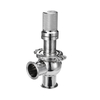 Stainless Steel Tri Clamp Sanitary Safety Pressure Relief Valve