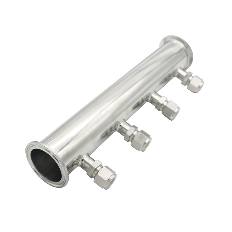 Sanitary Stainless Steel Tri Clamp Manifold Pipe