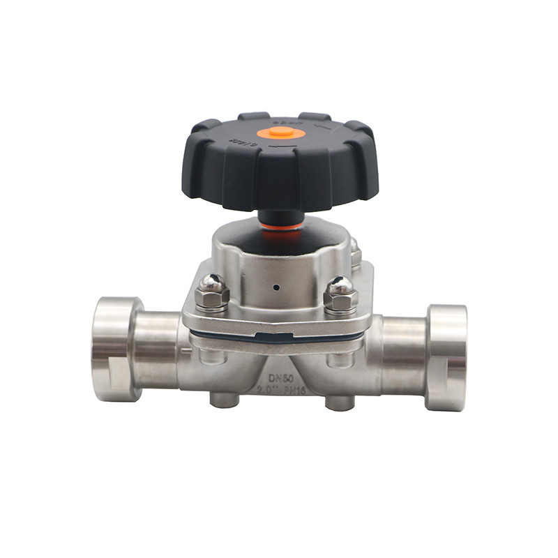 Sanitary SS Diaphragm Valve with Thread Ends