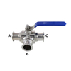 Hygienic Stainless Steel Clamped 3-Way Ball Valve